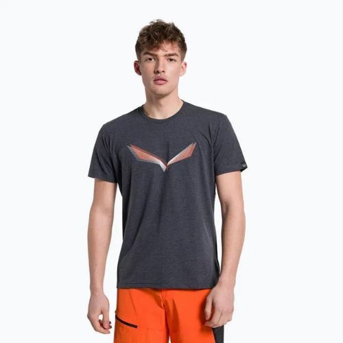 Vyriški Salewa Lines Graphic Dry trekingo marškinėliai tamsiai mėlyni 00-0000028065