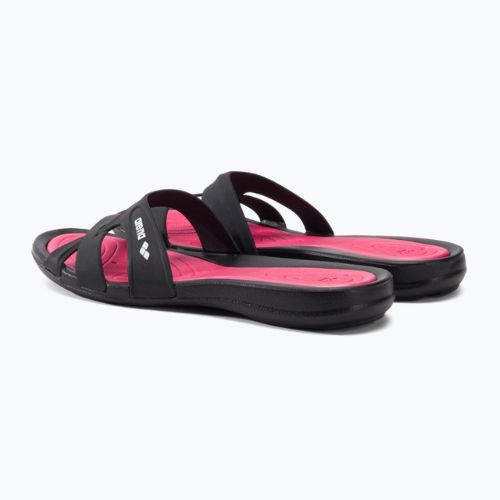 Moteriškos arena Athena Hook šlepetės black/fuchsia