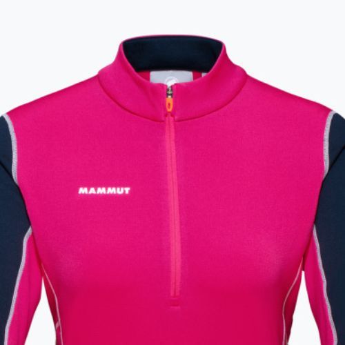 Mammut moteriškas džemperis Aenergy ML Half Zip Pull rožinės ir tamsiai mėlynos spalvos