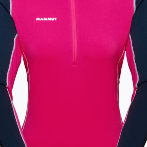 Mammut moteriškas džemperis Aenergy ML Half Zip Pull rožinės ir tamsiai mėlynos spalvos