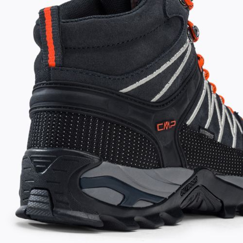 Vyriški CMP Rigel Mid pilkai oranžiniai trekingo batai 3Q12947