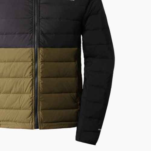 Vyriškos pūkinės striukės The North Face Belleview Stretch Down Hoodie black-green NF0A7UJE4Q61