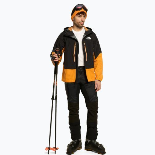 Vyriška striukė The North Face Dawn Turn 2.5 Cordura Shell juoda ir oranžinė NF0A7Z8884P1