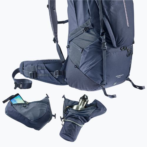Deuter Aircontact X 60 + 15 l trekingo kuprinė tamsiai mėlyna 337002230670
