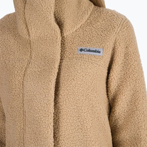Moteriški paltai Columbia Panorama Long fleece coat brown 1862582