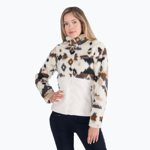 Columbia moteriškas džemperis su gobtuvu Winter Pass Sherpa Hooded fleece sweatshirt beige 2013293