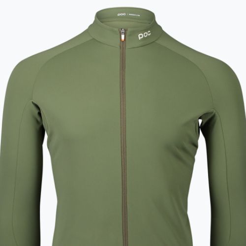 Vyriški dviračių marškinėliai ilgomis rankovėmis POC Ambient Thermal Jersey epidote green