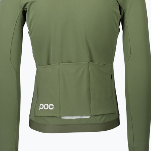 Vyriški dviračių marškinėliai ilgomis rankovėmis POC Ambient Thermal Jersey epidote green