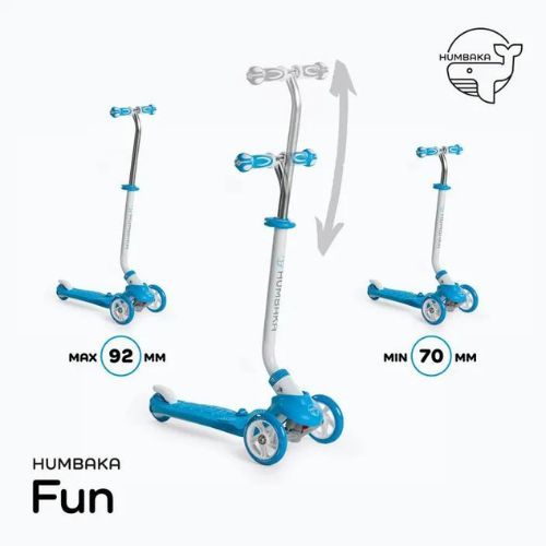 Vaikiškas triratis paspirtukas HUMBAKA Fun blue HBK-KS001