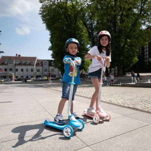 Vaikiškas triratis paspirtukas HUMBAKA Fun blue HBK-KS001