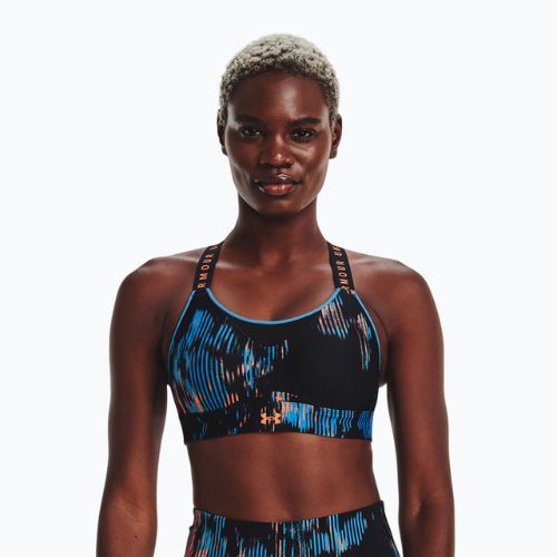 Under Armour Infinity High Print fitneso liemenėlė juoda 1369026