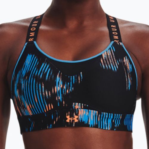 Under Armour Infinity High Print fitneso liemenėlė juoda 1369026