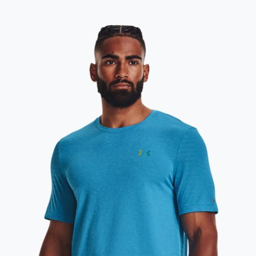 Under Armour vyriški treniruočių marškinėliai UA Rush Seamless Geosport SS blue 1370441