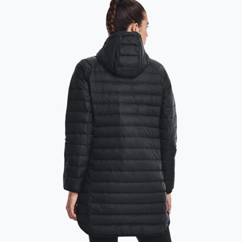 Under Armour Armour Down 2.0 Parka moteriška pūkinė striukė juoda 1372649-001