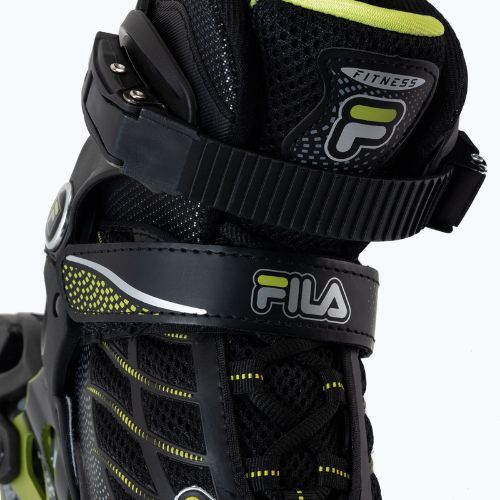 FILA Vaikiški riedučiai Wizy Alu black/lime