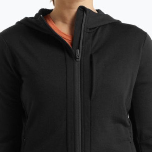Icebreaker moteriška trekingo striukė Quantum III Zip Hood black