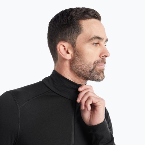 Vyriški Icebreaker 200 Oasis Half Zip termo megztiniai juodos spalvos