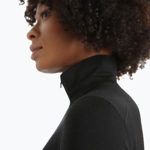 Icebreaker moteriškas termo megztinis 200 Oasis Half Zip black