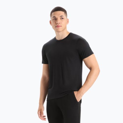 Vyriški Icebreaker Sphere II trekingo marškinėliai juodi