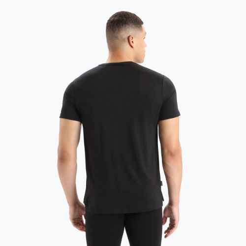 Vyriški Icebreaker Sphere II trekingo marškinėliai juodi