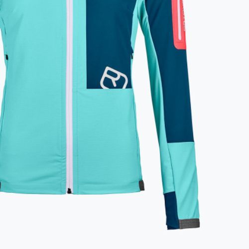 Moteriška softshell striukė ORTOVOX Berrino su gobtuvu mėlyna 6027700007