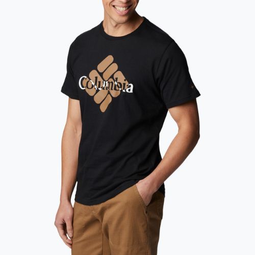 Columbia CSC Seasonal Logo vyriški trekingo marškinėliai juodi 1991031