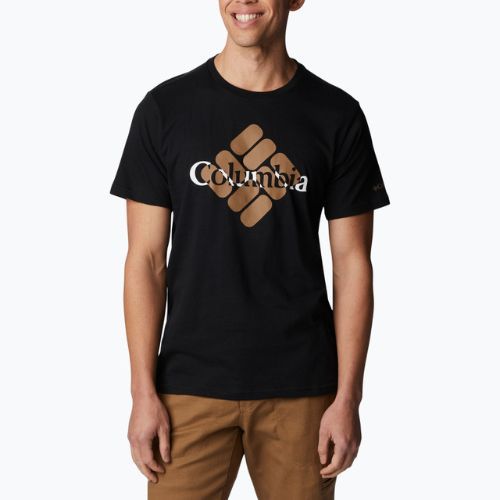 Columbia CSC Seasonal Logo vyriški trekingo marškinėliai juodi 1991031