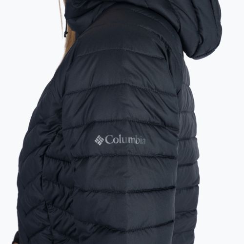 Columbia Powder Lite Hooded moteriška pūkinė striukė juoda 1699071