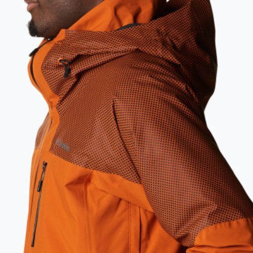 Columbia Snow Slab Black Dot ruda vyriška slidinėjimo striukė 2008071