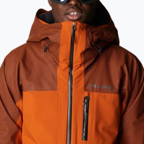 Columbia Snow Slab Black Dot ruda vyriška slidinėjimo striukė 2008071