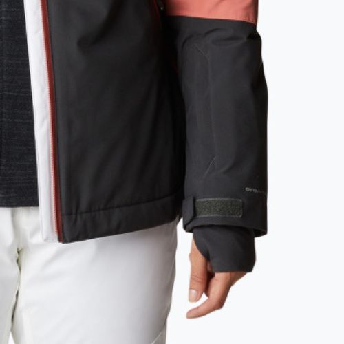 Columbia Snow Slab Blackdot moteriška slidinėjimo striukė juodai raudona 2007551