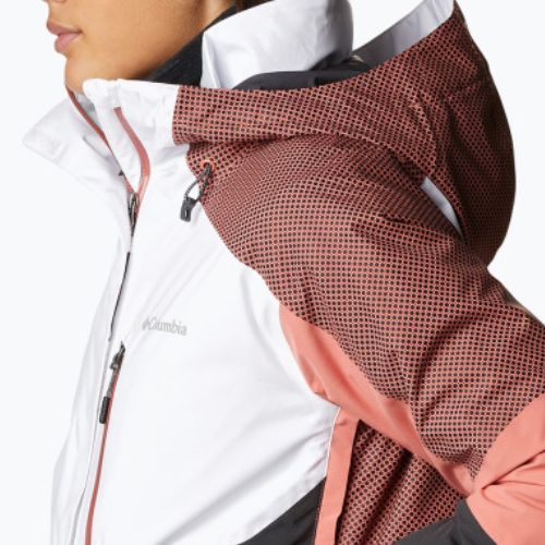 Columbia Snow Slab Blackdot moteriška slidinėjimo striukė juodai raudona 2007551