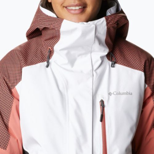 Columbia Snow Slab Blackdot moteriška slidinėjimo striukė juodai raudona 2007551