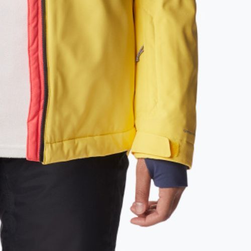 Columbia Snow Slab Blackdot moteriška slidinėjimo striukė geltona-raudona 2007551