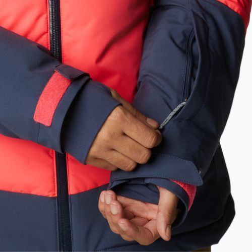 Columbia Wildcard II Down moteriška slidinėjimo striukė tamsiai mėlyna ir oranžinė 2007541