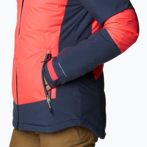 Columbia Wildcard II Down moteriška slidinėjimo striukė tamsiai mėlyna ir oranžinė 2007541