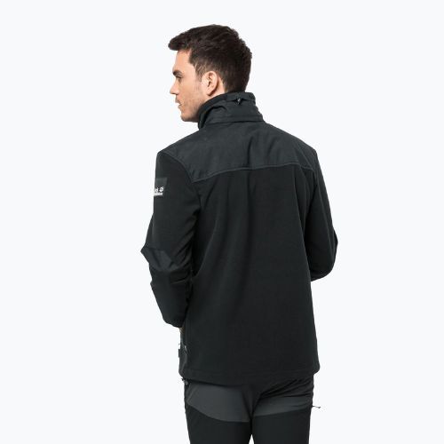 Jack Wolfskin vyriškas vilnonis megztinis Blizzard juodos spalvos 1702945