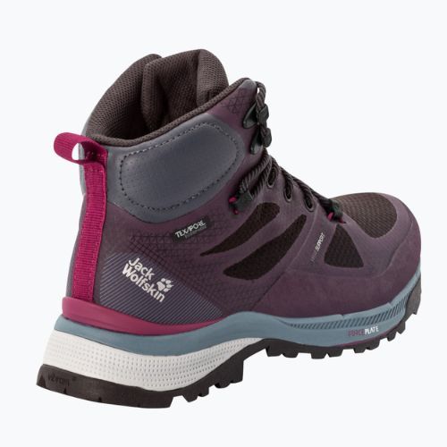 Moteriški trekingo batai Jack Wolfskin Force Striker Texapore Mid purple 4038873