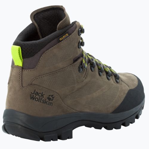 Jack Wolfskin vyriški trekingo batai Rebellion Texapore Mid chaki 4051171