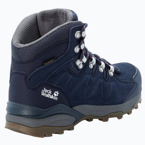 Jack Wolfskin moteriški trekingo batai Refugio Texapore Mid navy blue 4050871