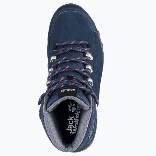 Jack Wolfskin moteriški trekingo batai Refugio Texapore Mid navy blue 4050871