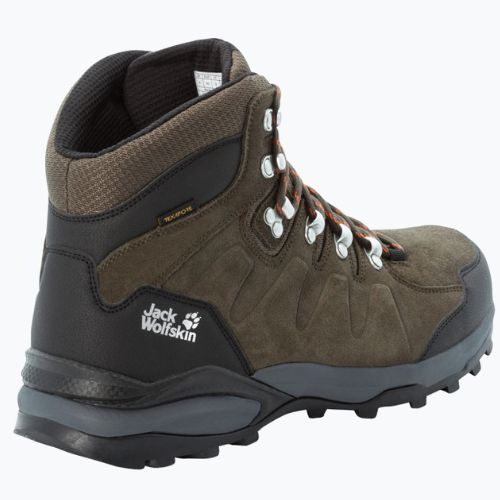 Jack Wolfskin vyriški Refugio Texapore Mid chaki/phantom spalvos trekingo batai 4049841