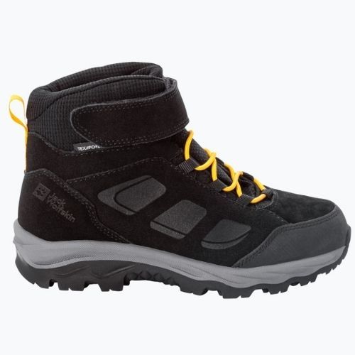 Jack Wolfskin Vojo Lt Texapore Mid vaikiški trekingo batai juodi 4054021