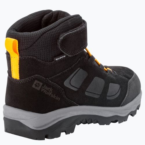 Jack Wolfskin Vojo Lt Texapore Mid vaikiški trekingo batai juodi 4054021