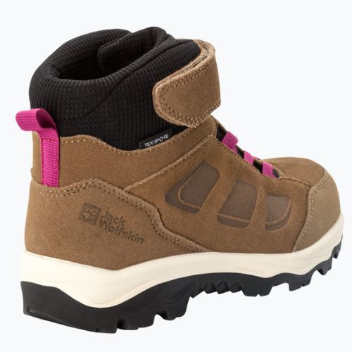 Jack Wolfskin vaikiški trekingo batai Vojo Lt Texapore Mid rudos spalvos 4054021