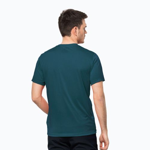 Vyriški marškinėliai Jack Wolfskin Hiking Graphic mėlyni 1808761_4133