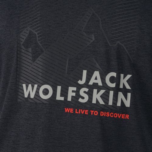 Vyriški marškinėliai Jack Wolfskin Hiking Graphic Grey 1808761_6230