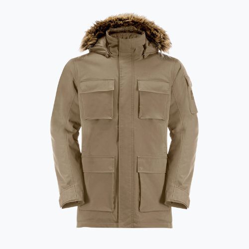 Jack Wolfskin vyriška žieminė striukė Glacier Canyon Parka brown 1107674_5136