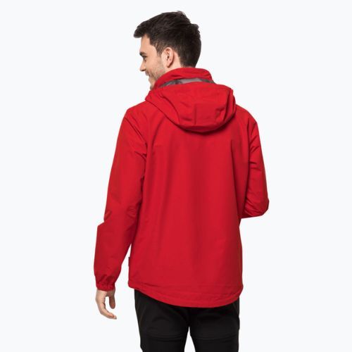 Jack Wolfskin vyriška striukė nuo lietaus Stormy Point 2L raudona 1111142_2206