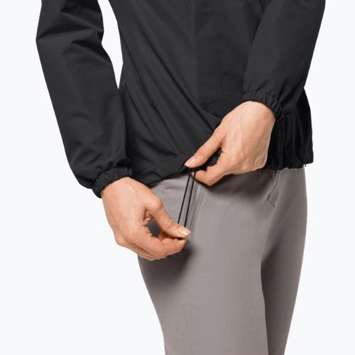 Jack Wolfskin Stormy Point 2L moteriška striukė nuo lietaus juoda 1111202_6000